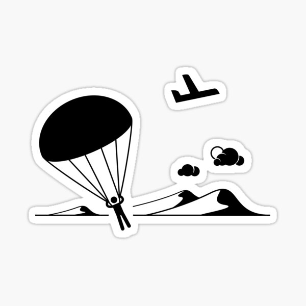 Item preview,  skydiver silhouette designed and sold by iniqive ⭐⭐⭐⭐⭐.