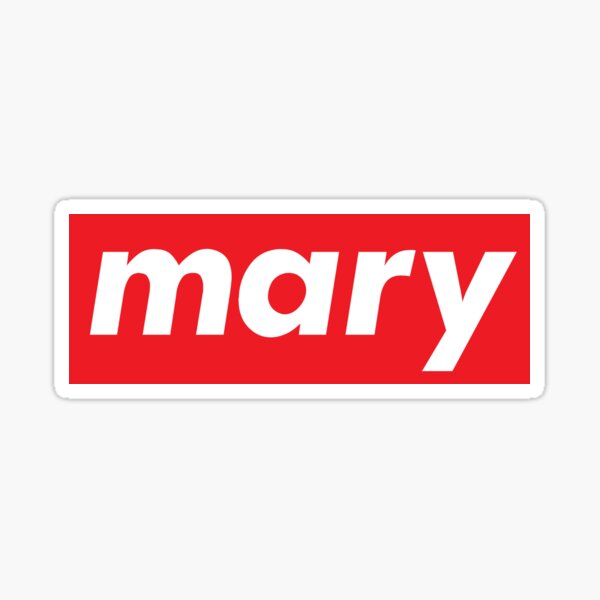 Mary Cute Star My Name Is Mary. | Sticker