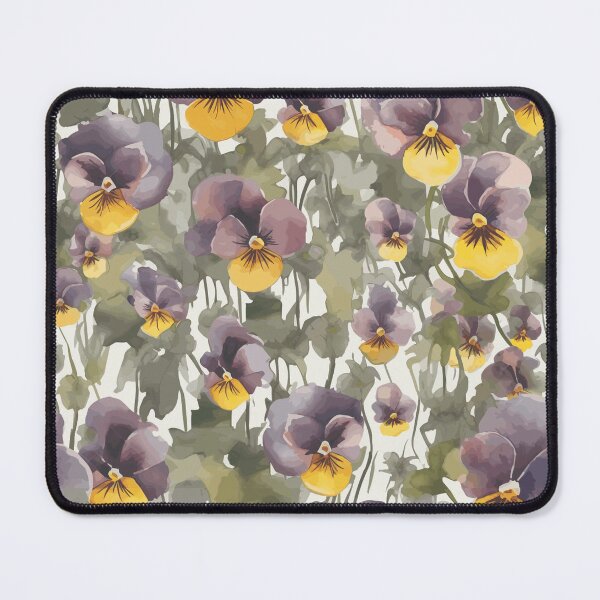 Item preview, Delicate Violas Flowers in Watercolor Harmony designed and sold by TopArtsy.