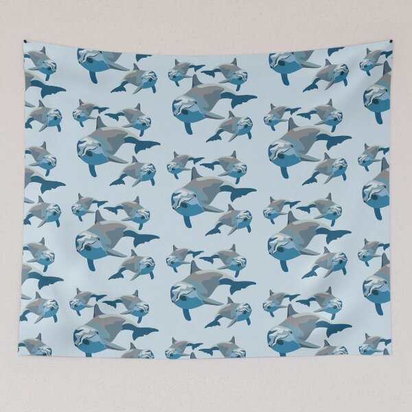 Item preview, D is for Dolphin,Dolphin – Playful and Intelligent Marine Mammal Illustration designed and sold by PrettylittlepastelUk.