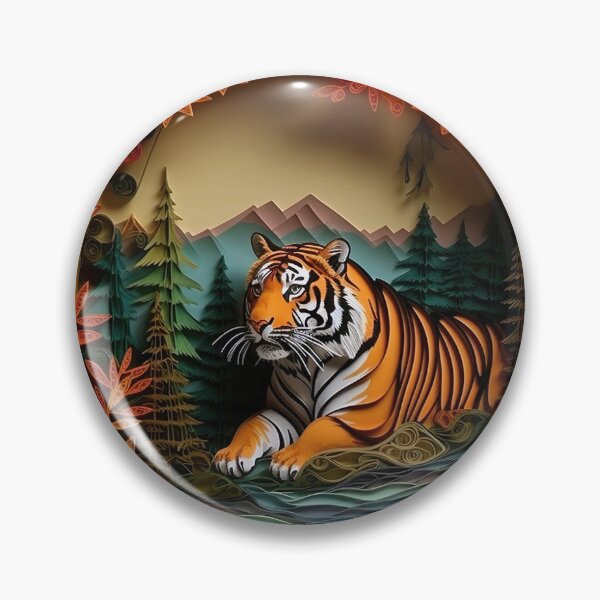 Item preview, Paper quilled tiger designed and sold by Matt's Artificial Nature.