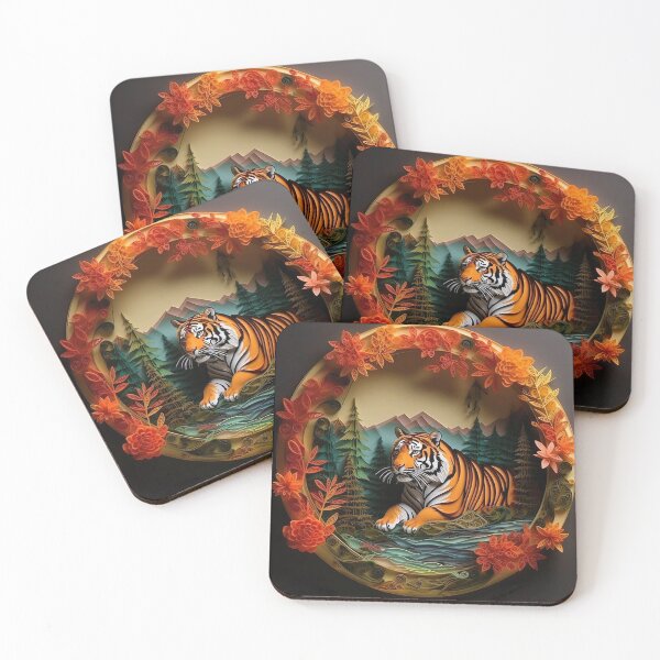 Item preview, Paper quilled tiger designed and sold by Matt's Artificial Nature.