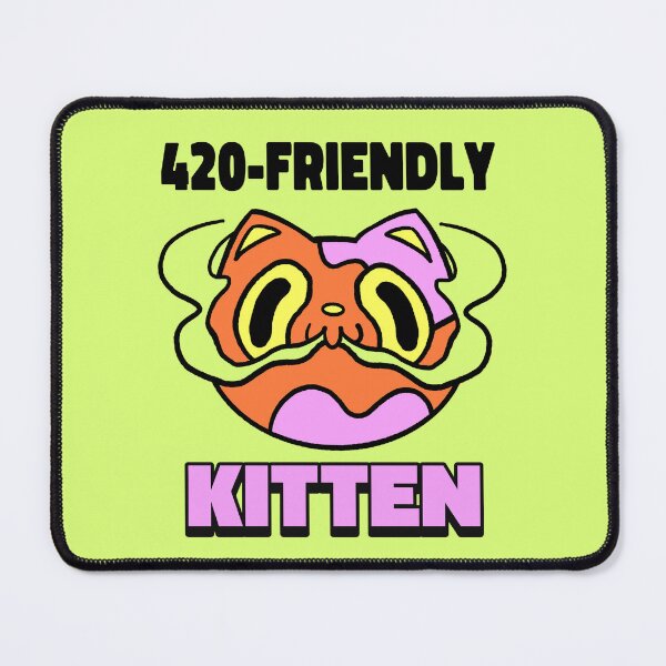 Item preview, Weed Stickers - 420 Friendly Kitten - Stoner Cat designed and sold by midnightvision.