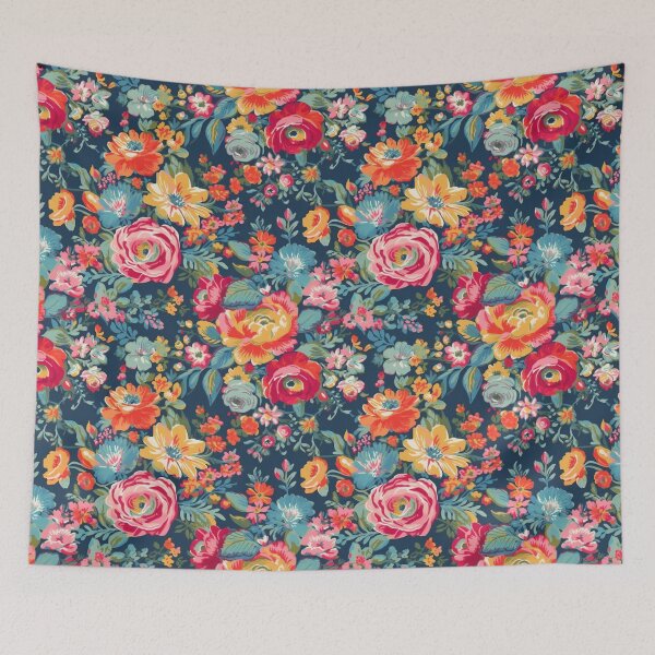 Item preview, Bright and Colorful Floral, Happy Cheerful Floral,  designed and sold by VintageFlorals.