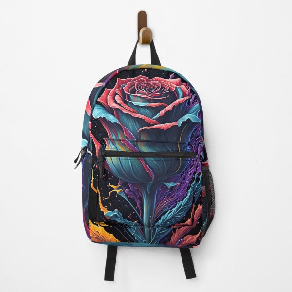 Item preview, Splash Art of Beautiful Multi-color Rose designed and sold by allovervintage.