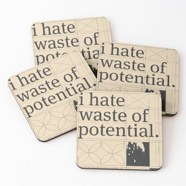 Item preview, I Hate Waste of Potential (black) designed and sold by Jordanzzz.