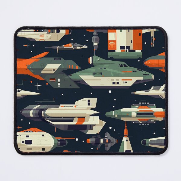 Item preview, space themed patterns for children’s decor, art or products, rocketship, stars, perfect for playroom or gifts designed and sold by puremoondigital.