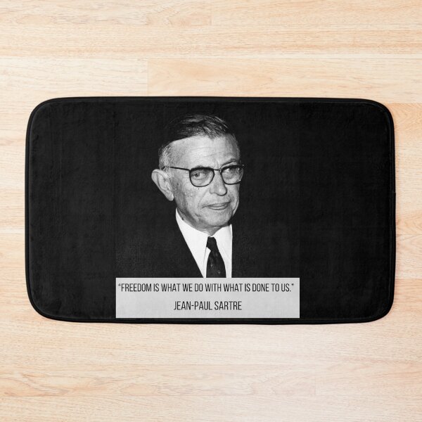 Item preview, Sartre quote: FREEDOM IS WHAT WE DO WITH WHAT IS DONE TO US. designed and sold by artbleed.