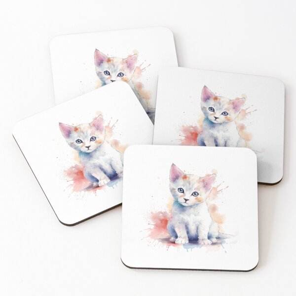 Item preview, Precious Watercolor Kitten designed and sold by flameandbloom.