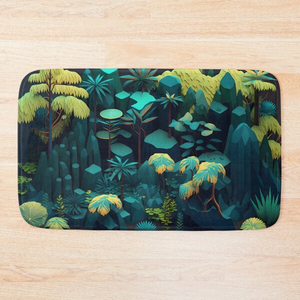 Item preview, Geometric shapes forest pattern designed and sold by NavyPanda.