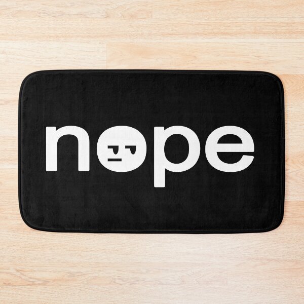 Item preview, nope - white font ed. designed and sold by jpenfield designs.