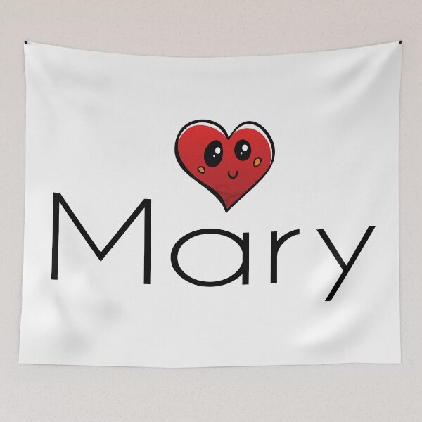 Item preview, Mary Cute Heart My Name Is Mary. designed and sold by ProjectX23.