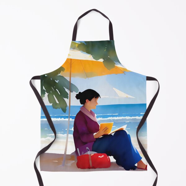 Item preview, Lady Reading On The Beach designed and sold by crazyeddie-sh.