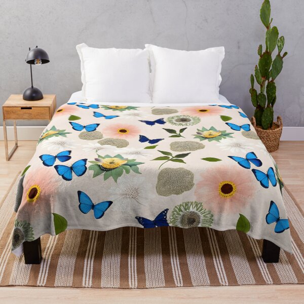Item preview, Spring Flowers Butterflies Peach Design 296 designed and sold by artbylucie.
