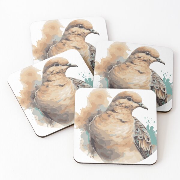 Item preview, Mourning Dove Portrait with Pastel colors  designed and sold by Cody Bertasso.