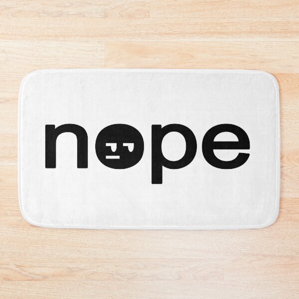 Item preview, nope - black font ed. designed and sold by jpenfield designs.