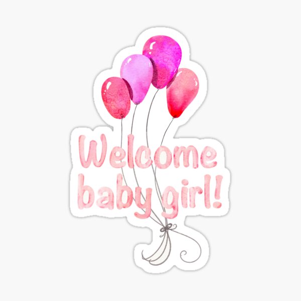 3D Welcome Baby Girl Stickers #9762 :: Baby Stickers :: Scrapbooking  Stickers :: Stickers 'N' Fun