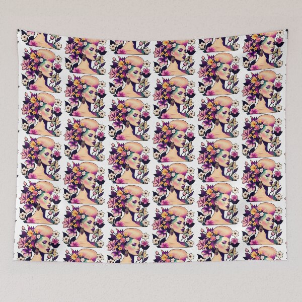 Item preview, Flower-haired Beauty designed and sold by AgataKaja.