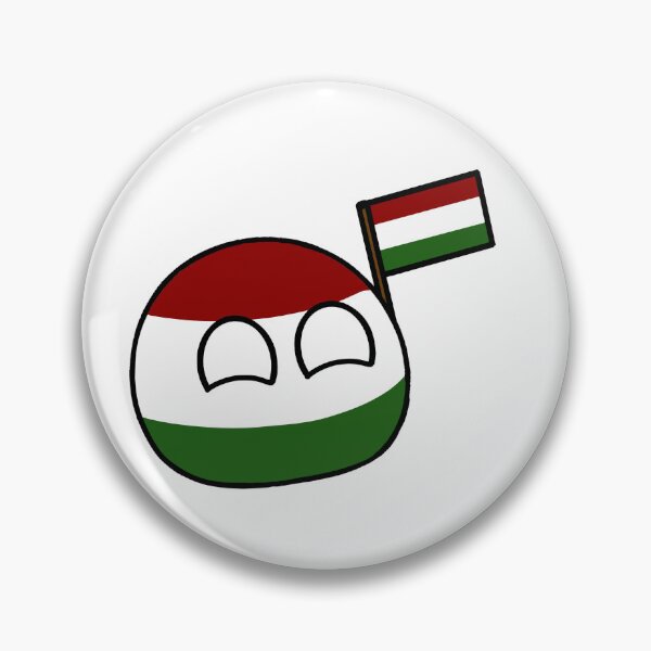Item preview, countryballs with their flag hungaryball  designed and sold by Countryballs Shop.