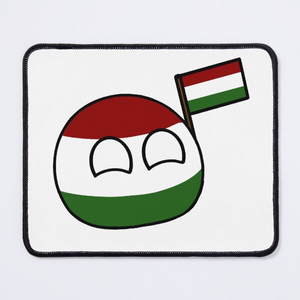 Item preview, countryballs with their flag hungaryball  designed and sold by Countryballs Shop.