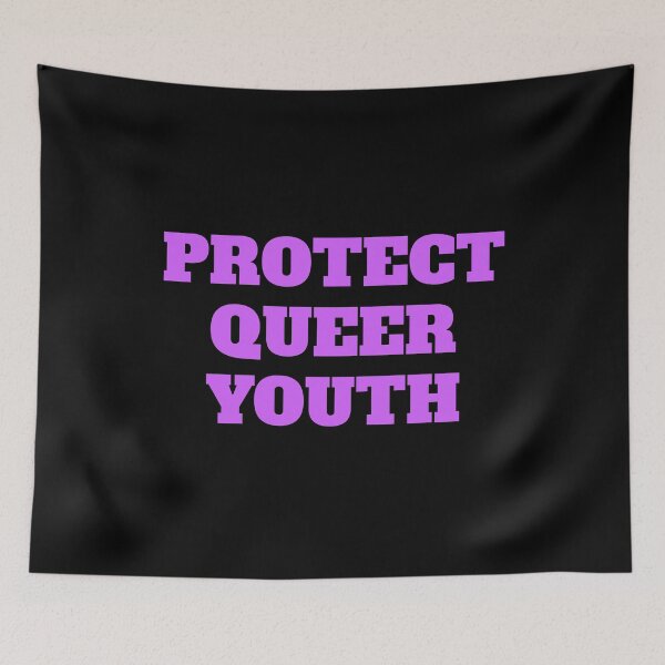 Aperçu de l'œuvre Protect Queer Youth LGBT pride créée et vendue par Inspirationmotivation.