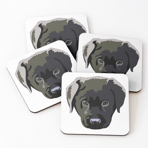 Item preview, Black lab puppy designed and sold by LeahcarsArt.