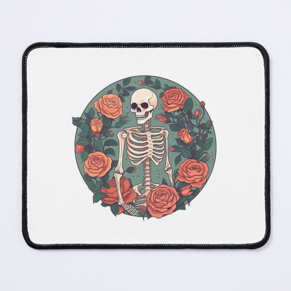 Item preview, Skeleton and Roses designed and sold by HandCraftedArt.