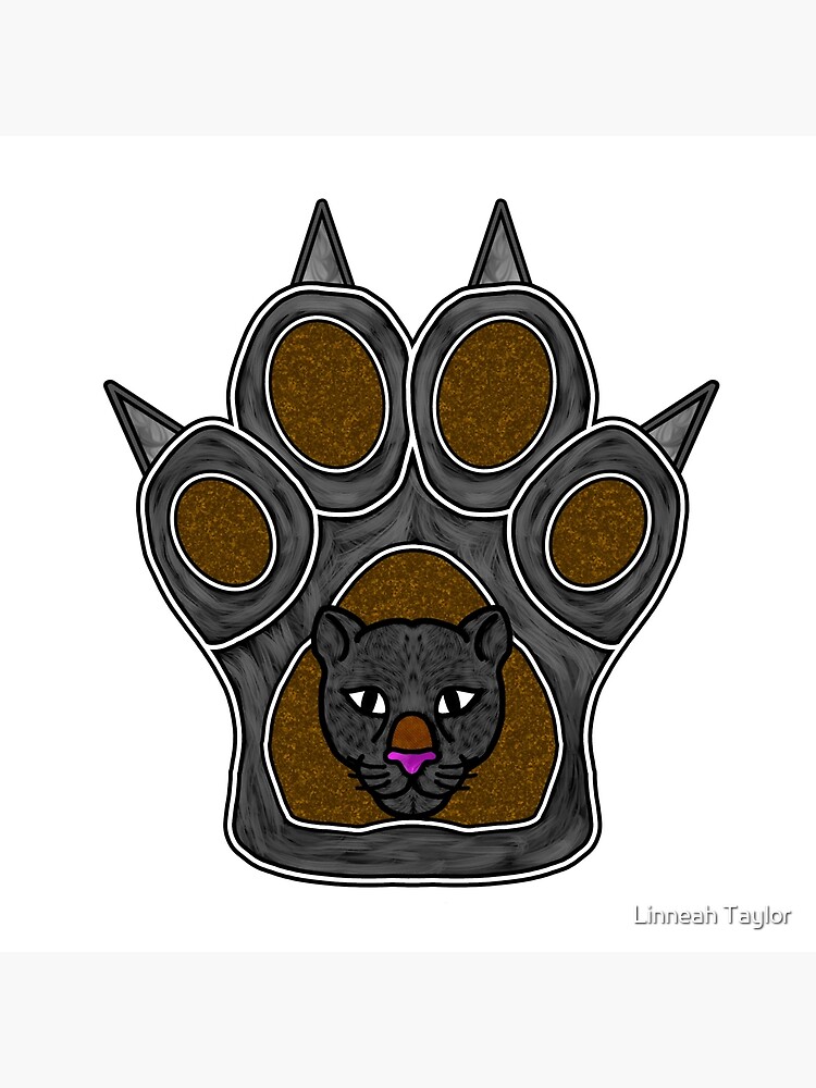 panther pawprint clipart