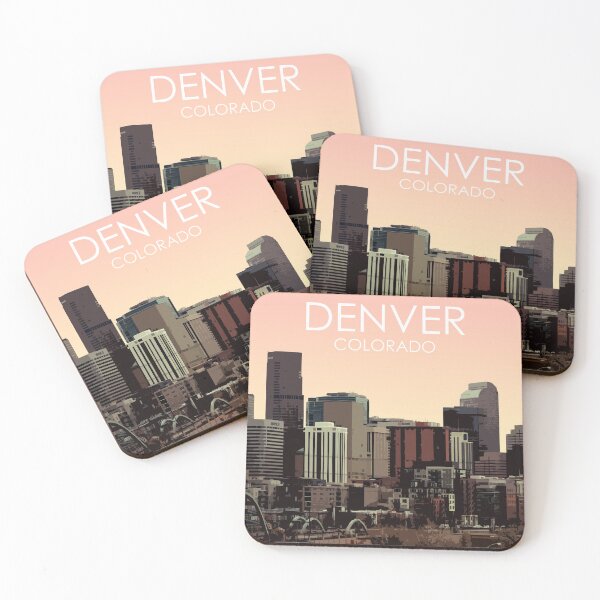 Item preview, Denver, Colorado, USA, Travel Print designed and sold by summattodraw.