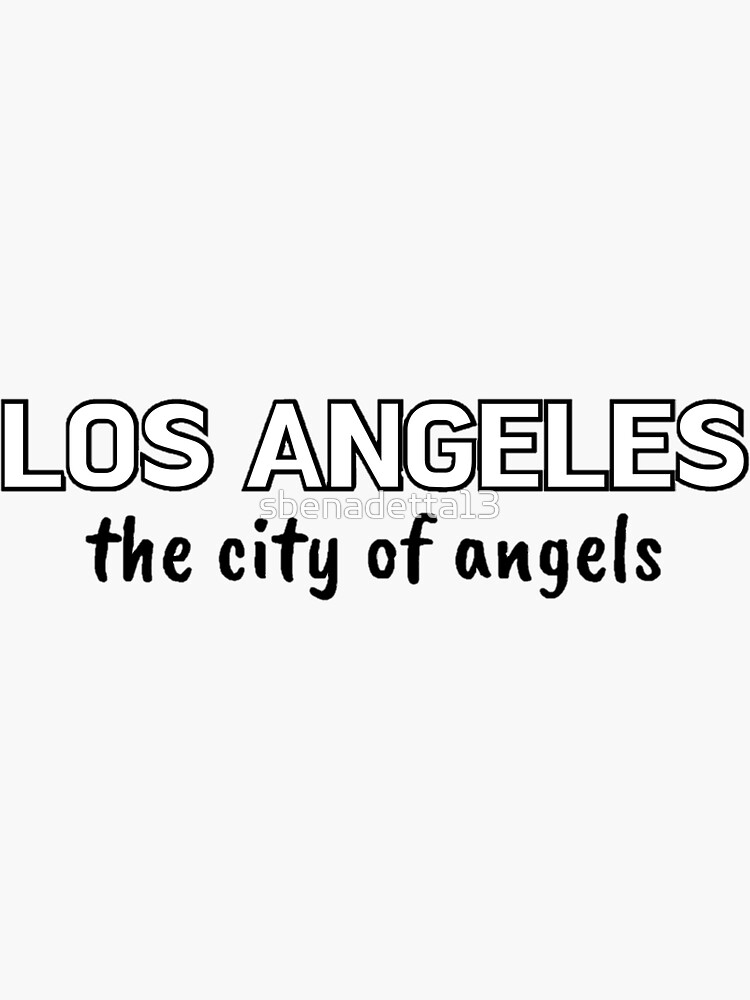 Vintage Los Angeles City of Angels California Red Text T-Shirt