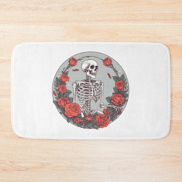Item preview, Skeleton and Roses designed and sold by HandCraftedArt.
