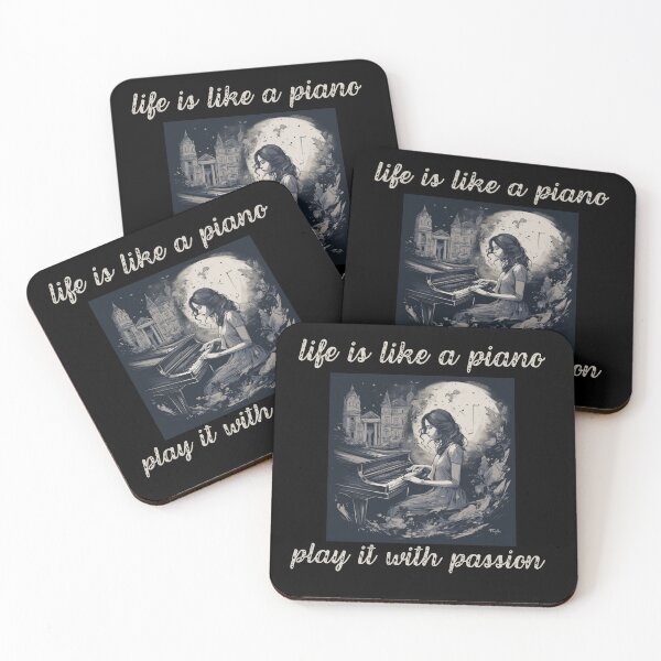 Item preview, Life Is Like a Piano Play It With Passion Design For a Pianists designed and sold by pianostart.
