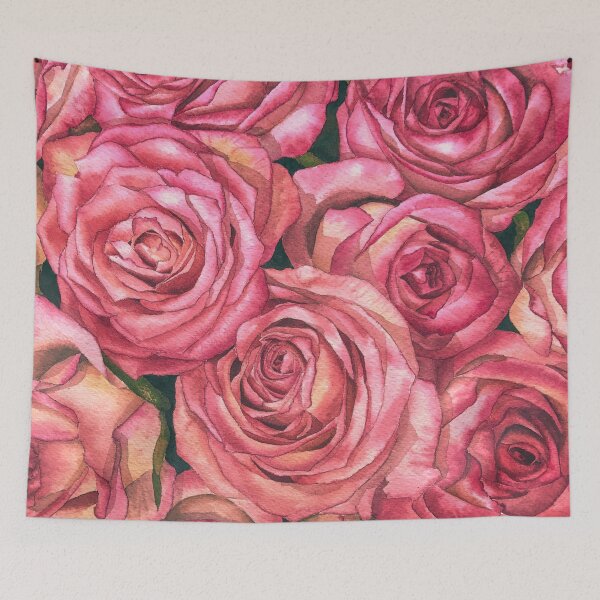 Item preview, Roses watercolor art pattern  designed and sold by cutecrazytshirt.
