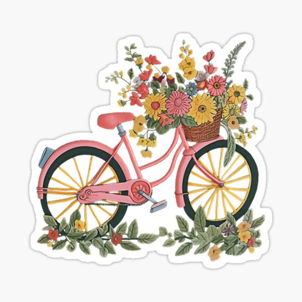 Vista previa del artículo con la obra «Vibraciones primaverales en Flower Bike», diseñado y vendido por SENSIBILITY2020.