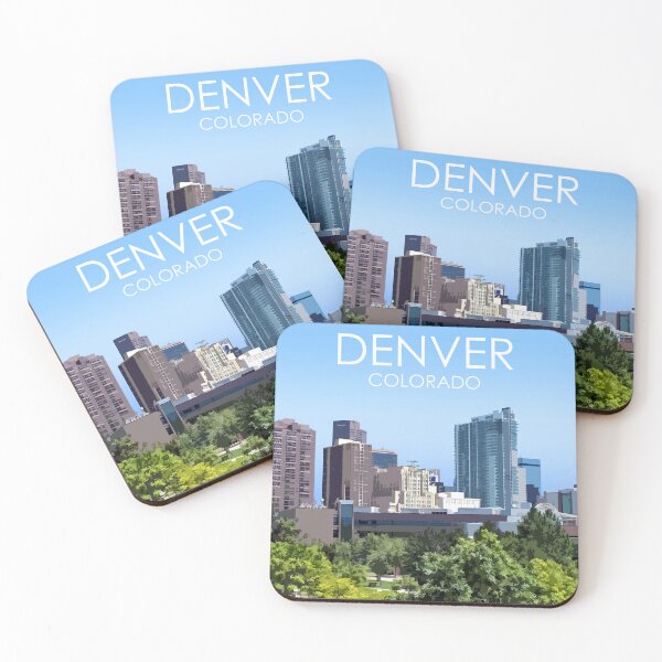 Item preview, Denver, Colorado, USA, Travel Print designed and sold by summattodraw.