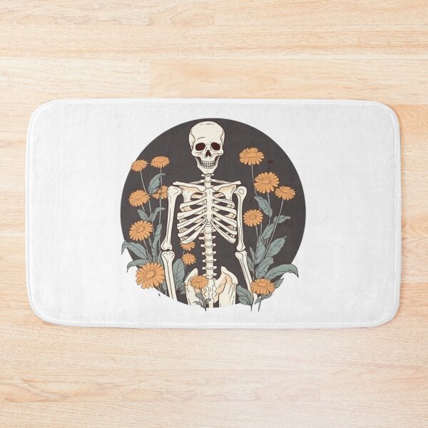 Item preview, Skeleton and Flowers designed and sold by HandCraftedArt.