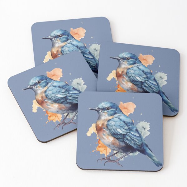 Item preview, Western Bluebird in Watercolor designed and sold by Mika Hutton.