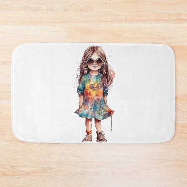 Item preview, Hippie girl designed and sold by Rosaliartbook.
