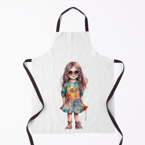 Item preview, Hippie girl designed and sold by Rosaliartbook.