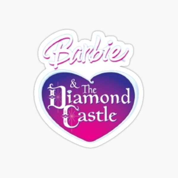 Barbie diamo castle necklace for teenage girls rose quartz crystal heart  necklace kids jewelry kawaii accessory cute jewelry