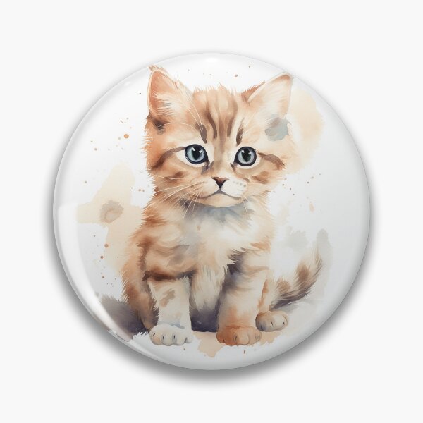 Item preview, Huggable Watercolor Kitten designed and sold by flameandbloom.