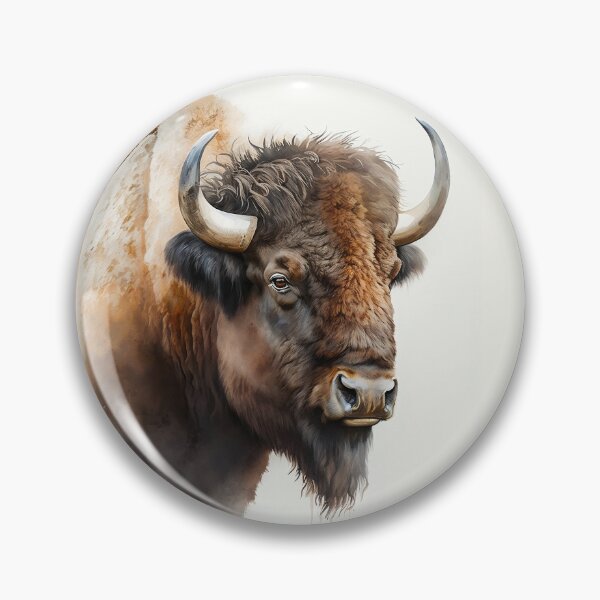 Aperçu de l'œuvre Portrait of a Buffalo | Bull Watercolour Illustration | Wildlife Portrait créée et vendue par Adios65.