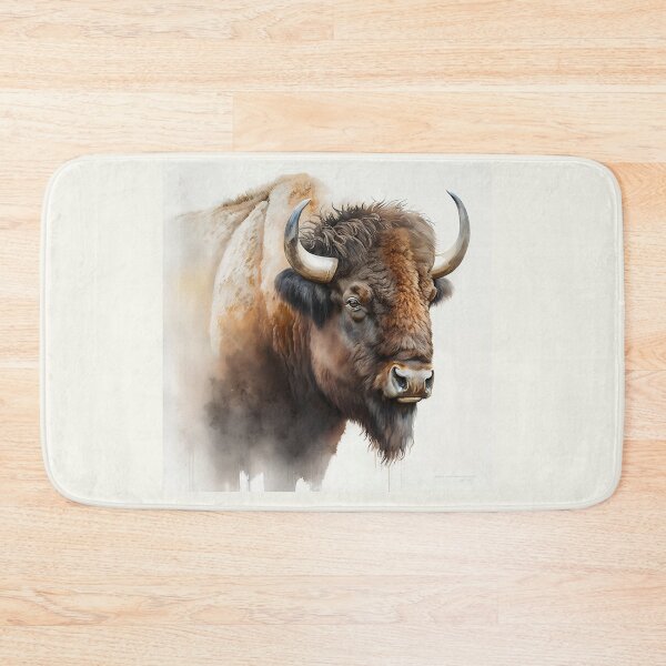Item preview, Portrait of a Buffalo | Bull Watercolour Illustration | Wildlife Portrait designed and sold by Adios65.