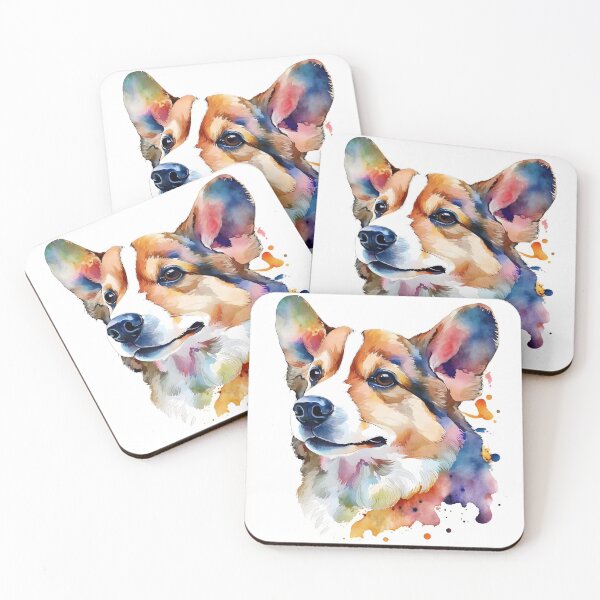 Item preview, Watercolor Pembroke Welsh Corgi Portrait designed and sold by kwillhoite.