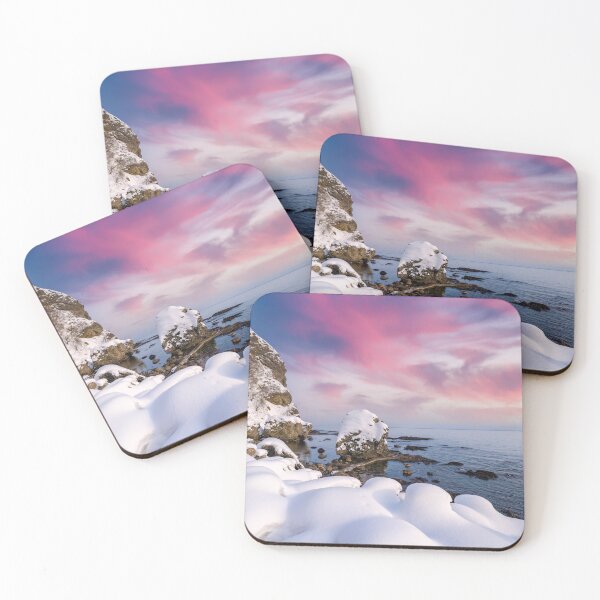Item preview, Snowy Beach Sunrise, Otaru, Hokkaido designed and sold by paulmp.