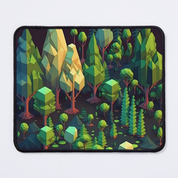 Item preview, Geometric shapes forest pattern designed and sold by NavyPanda.