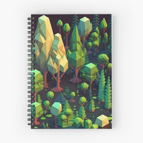 Item preview, Geometric shapes forest pattern designed and sold by NavyPanda.