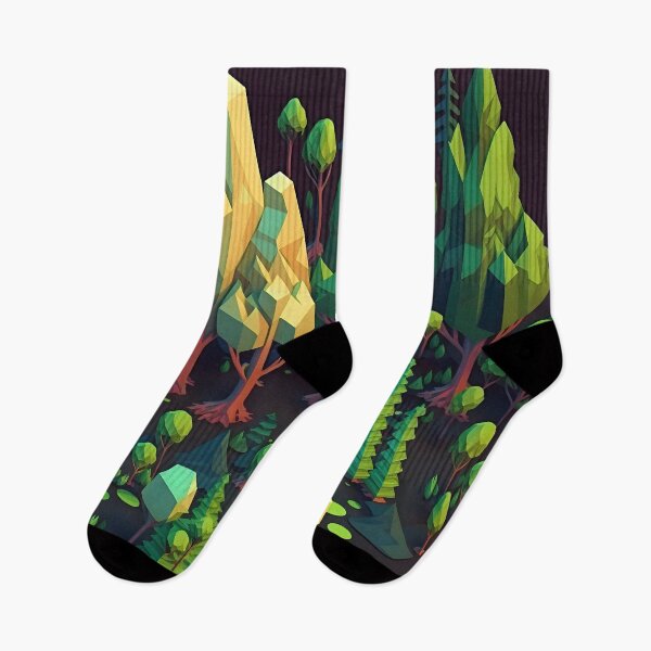 Item preview, Geometric shapes forest pattern designed and sold by NavyPanda.