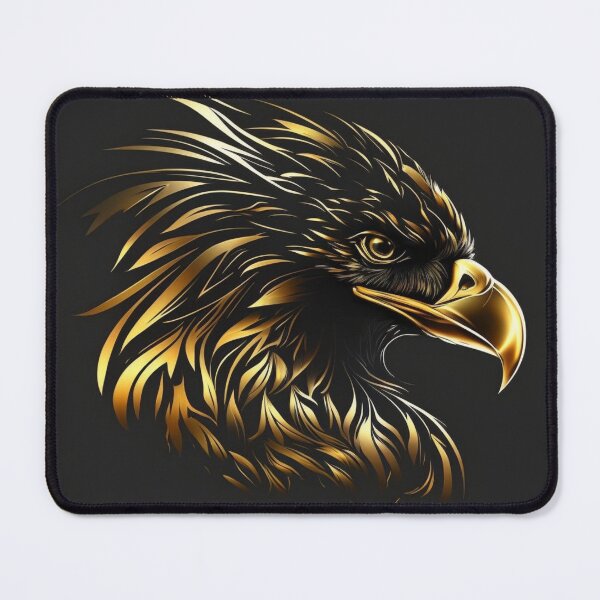 Item preview, Gold eagle head logo. designed and sold by Yaksza.