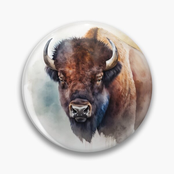 Aperçu de l'œuvre Portrait of a Buffalo | Bull Watercolour Illustration | Wildlife Portrait créée et vendue par Adios65.